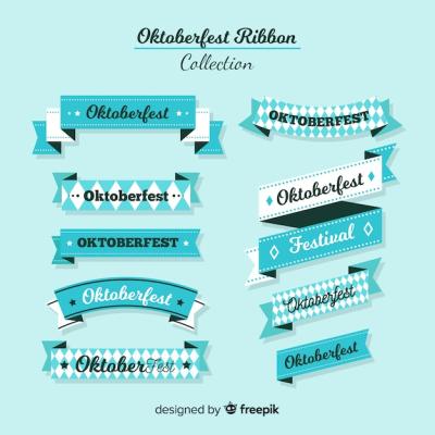 Oktoberfest Ribbons Vector Templates – Free to Download