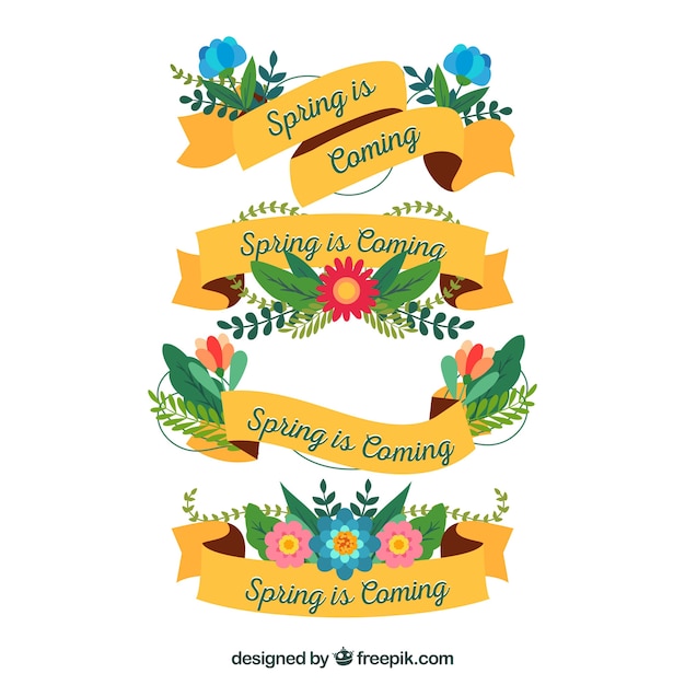 Spring Label Collection – Free Stock Photos for Download