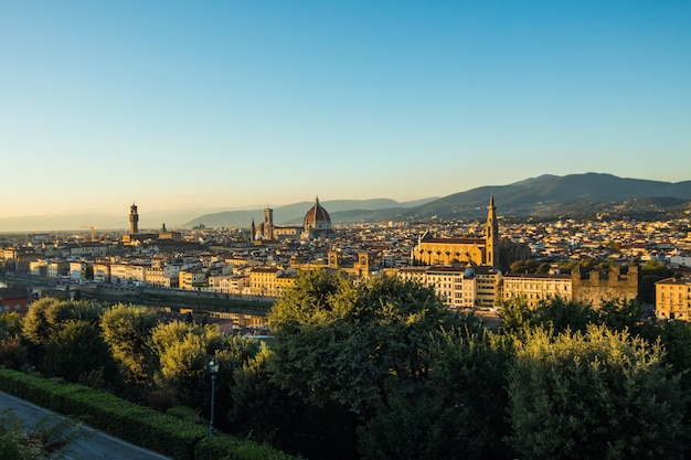Panoramic View of Historical Florence from Piazzale Michelangelo – Free Download