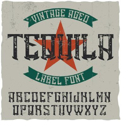 Tequila Vintage Label Font – Free Download