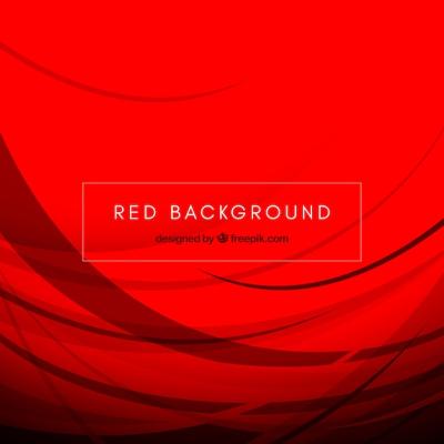 Elegant Waves on Red Background – Free Stock Photo for Download