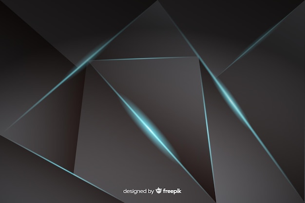 Luxury Dark Polygonal Background – Free Download