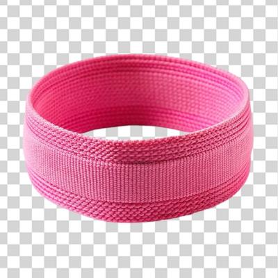 Pink Elastic Fabric Band Fitness Isolated on Transparent Background – Free to Download