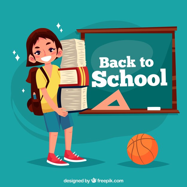 Smiley Boy Carrying Books to School – Free Stock Photo for Download