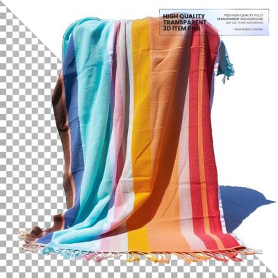 Large Beach Towel on Transparent Background – Free Download