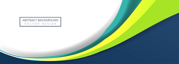 Abstract Colorful Business Wave Banner Design – Free Download