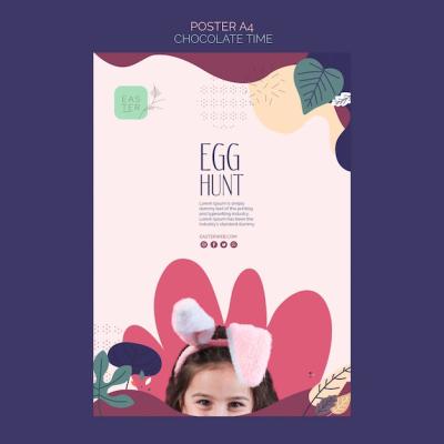 Chocolate-Themed Poster Template – Free Download