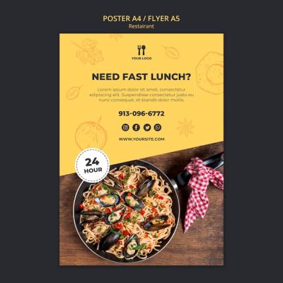 Brunch Concept Flyer Template – Free Download