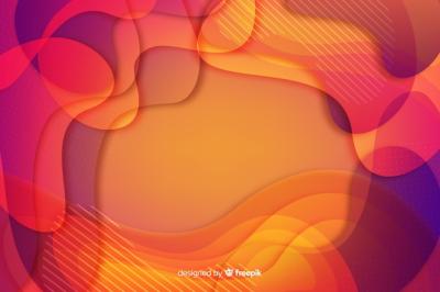 Colorful Gradient Fluid Shapes Background – Free Download