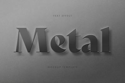 Sharp Metal Text Effect PSD – Free Download