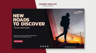 Hiking Banner Template – Free Download