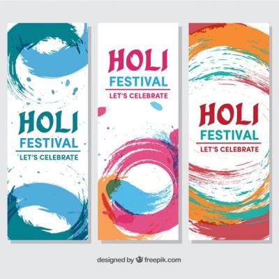 Colorful Holi Festival Banners – Free Download