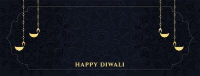 Happy Diwali Festival of Lights Concept Banner – Free Stock Photo, Download for Free