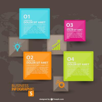 Download Free Squares Infographics – Free Stock Photo