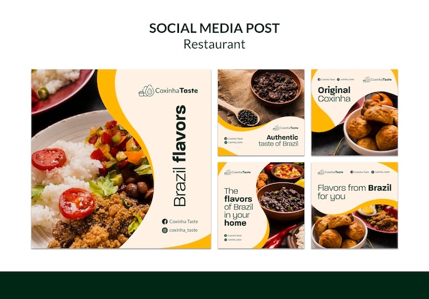 Brazilian Food Social Media Post – Free Download