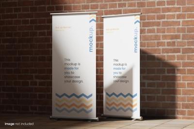 Stand Banner Mockup – Download Free Stock Photo