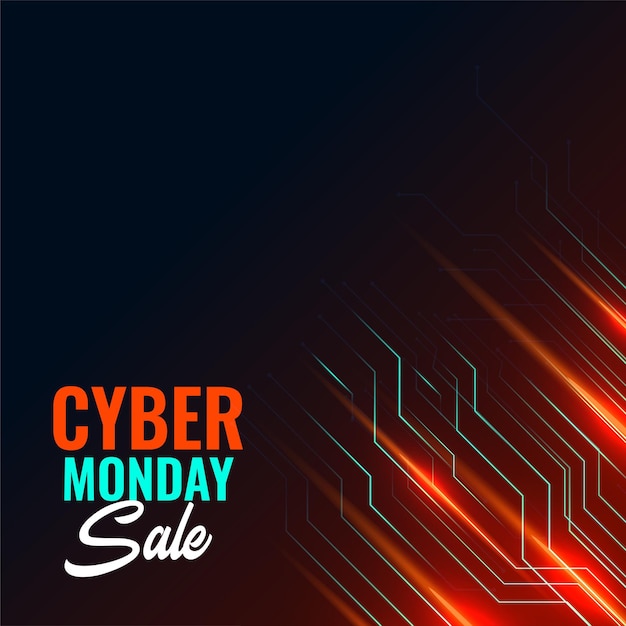 Modern Cyber Monday Sale Digital Technology Background – Free Download