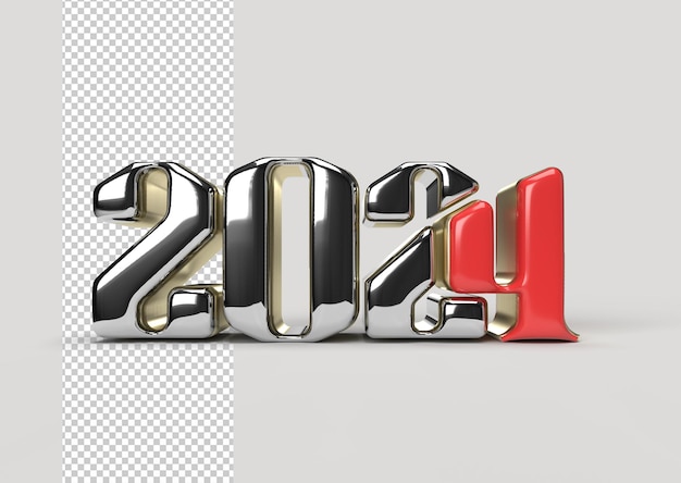 Happy New Year Metal Lettering Typographical PSD Template – Free to Download