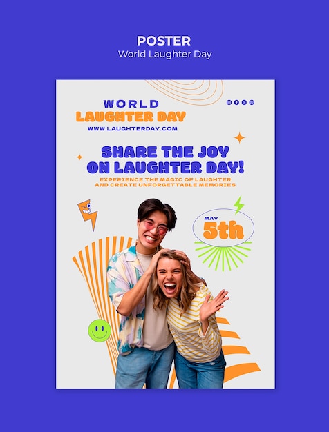 World Laughter Day Template for Free Download