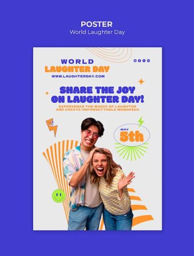 World Laughter Day Template for Free Download