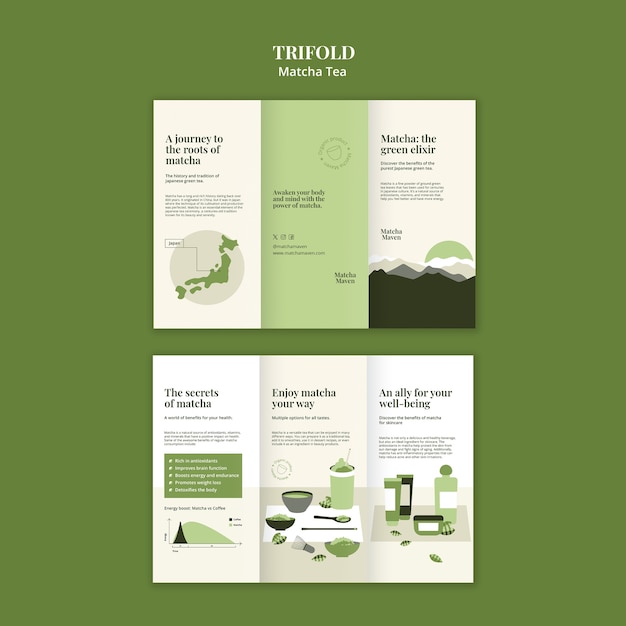 Matcha Tea Template Design – Free Download
