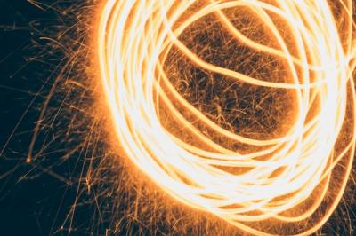 Swirling Fire Effect on Black Background – Free Stock Photo for Download