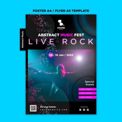 Music Show Poster Template – Free Download