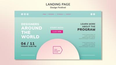 Design Festival Landing Page – Free Download