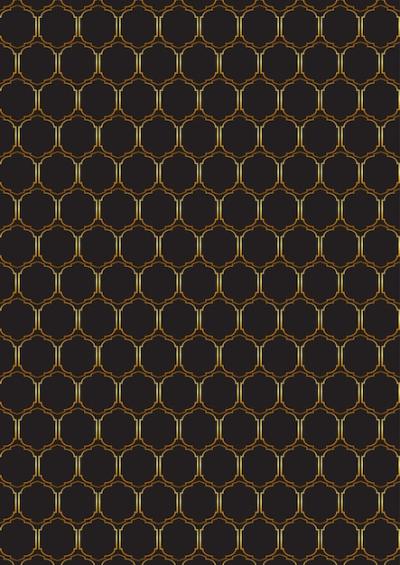 Decorative Gold and Black Pattern Design – Free Download