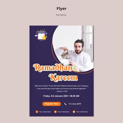 Ramadan Flyer Template Featuring Stunning Photography – Free Download