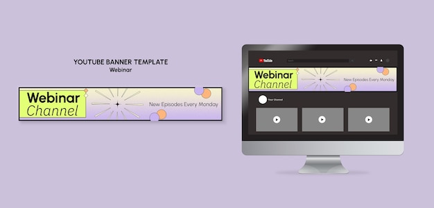 Gradient Webinar Template Design – Free Stock Photo, Download Free