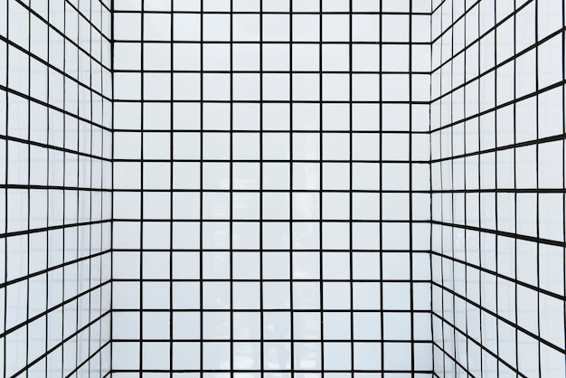 White Tiled Walls Patterned Background – Free Download