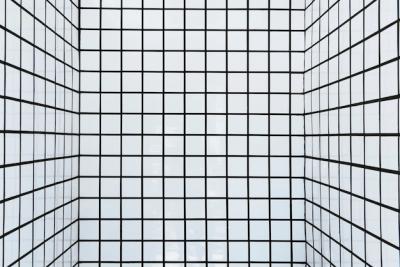 White Tiled Walls Patterned Background – Free Download