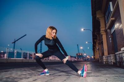 Leg Exercise by Woman on Street – Free Stock Photo, Download Free