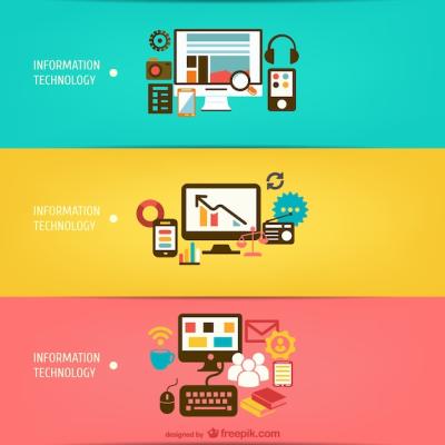 Information Technology Vectors for Free Download