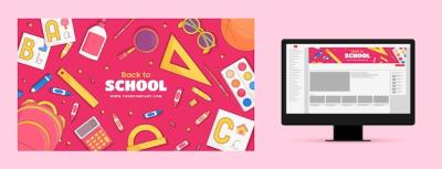 YouTube Channel Art for Back to School Season – Free to Download