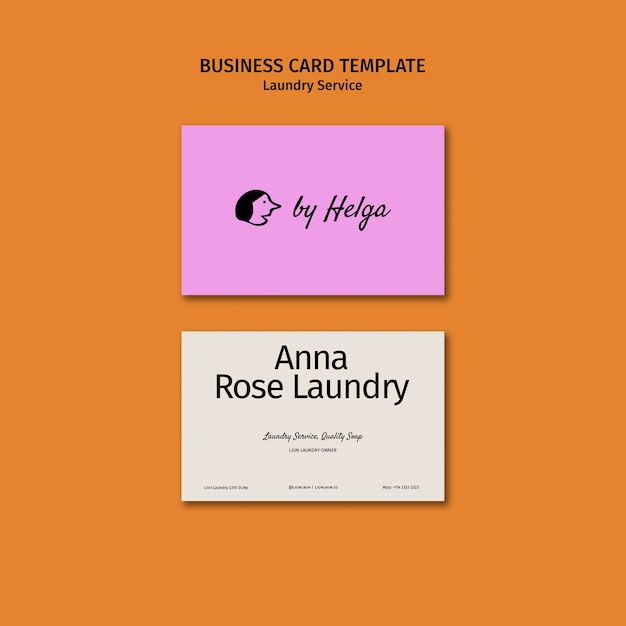 Laundry Service Template Design – Free Download