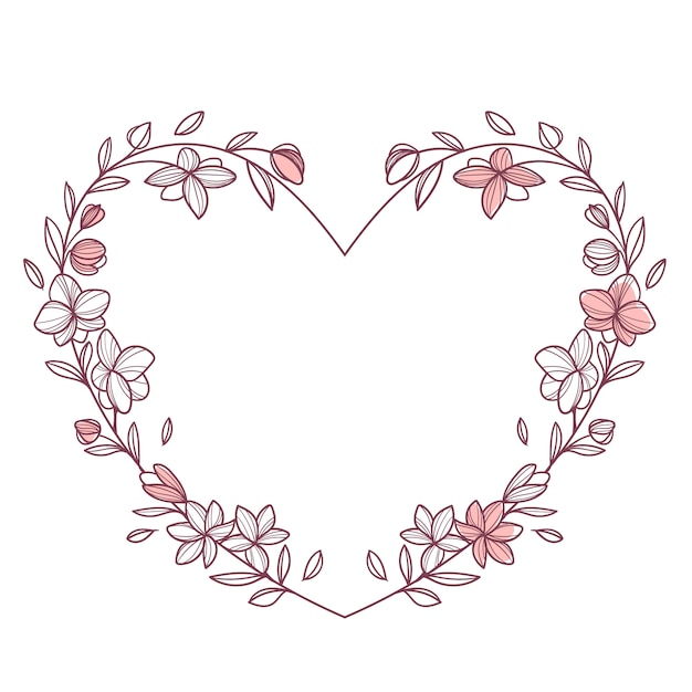 Hand Drawn Hearts Border and Frame – Free Download