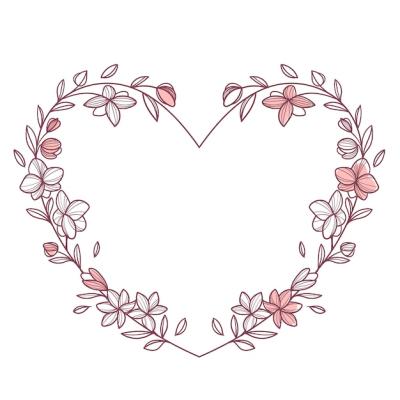 Hand Drawn Hearts Border and Frame – Free Download