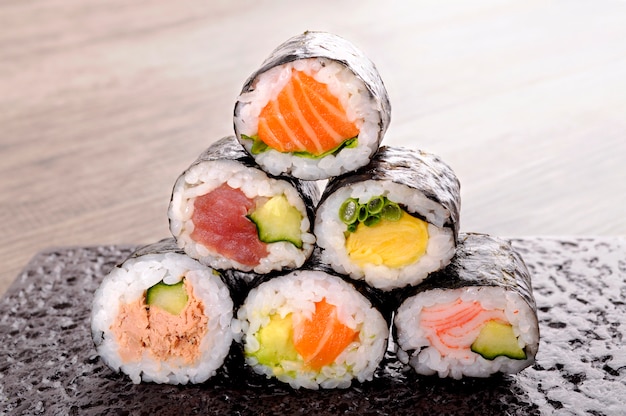 Assortment of Sushi Rolls – Free to Download