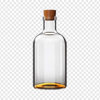 Pharmacy Glass Bottle Isolated on Transparent Background – Free to Download