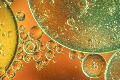 Dark Orange Abstract Background with Bubbles – Free Stock Photo, Download for Free