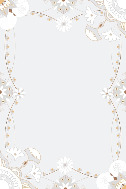 Oriental Mandala Floral Frame – Free Download