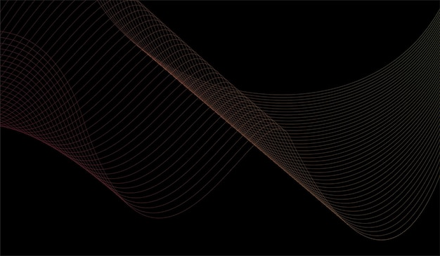 Minimalist Abstract Background with Gradient Line Waves – Free Download