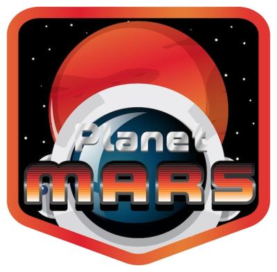 Planet Mars Logo Design Featuring the Iconic Red Planet – Free Download