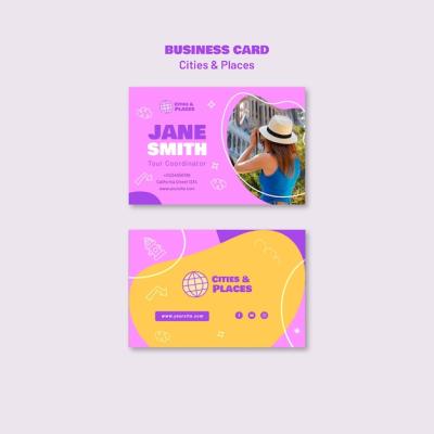 Travel Adventure Business Card Design – Free Download