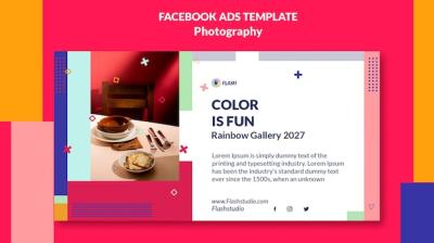 Flat Design Photography Template – Free to Download