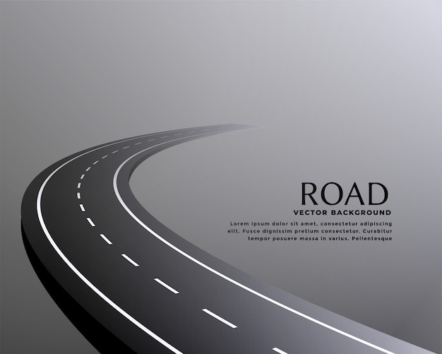 Curved Perspective Road Pathway Background – Free Stock Photo for Download