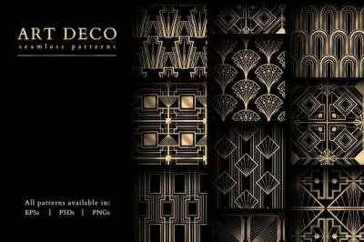 Geometric Vector Set Patterns on Dark Background – Free Download