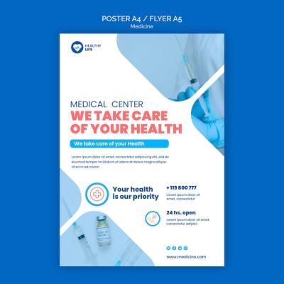 Covid-19 Medicine Flyer Template – Free Download